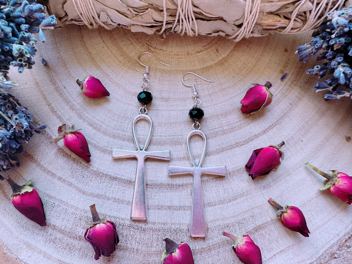 Ankh Of Eternity Earrings