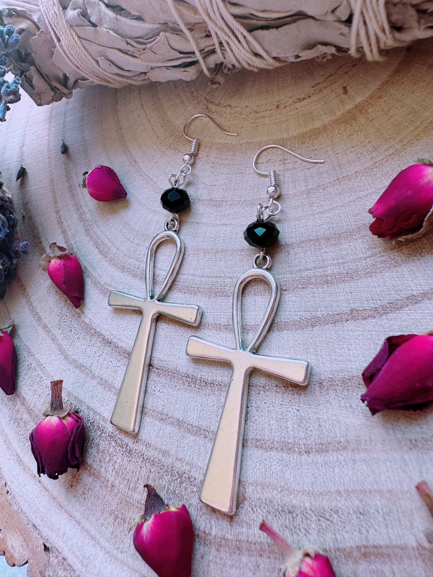 Ankh Of Eternity Earrings