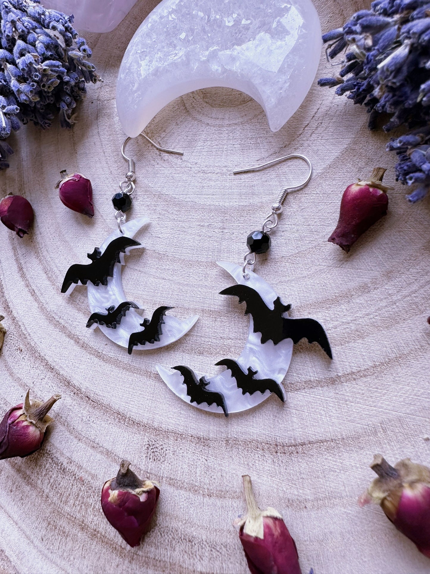 Bats By Moonlight Earrings