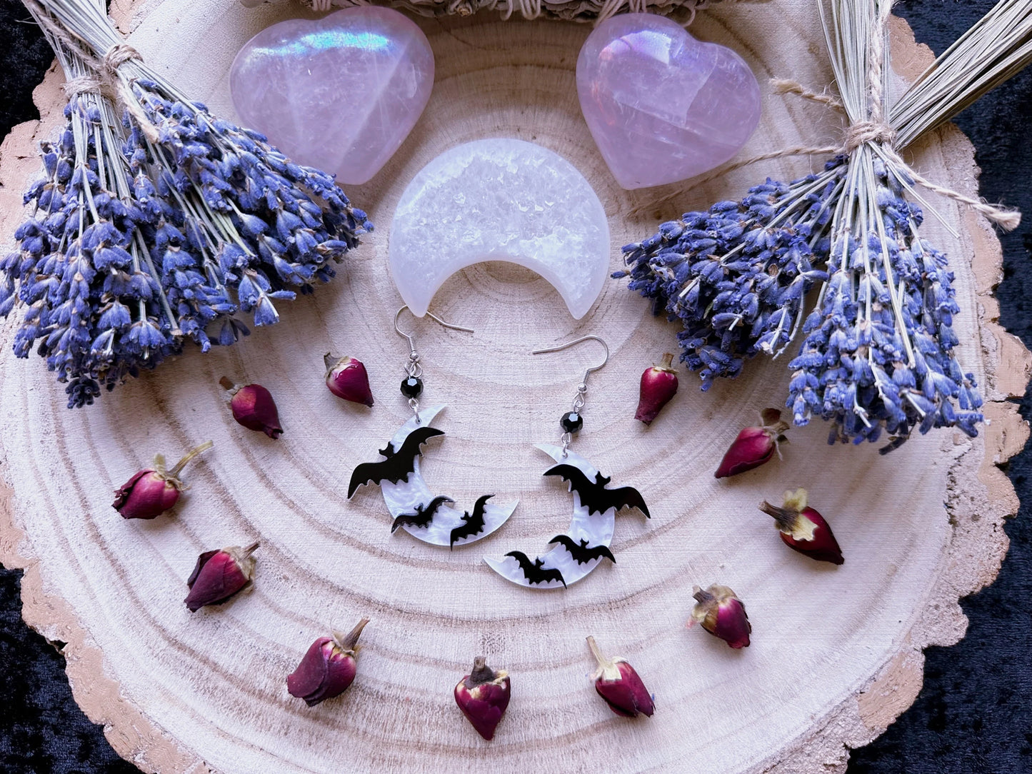 Bats By Moonlight Earrings