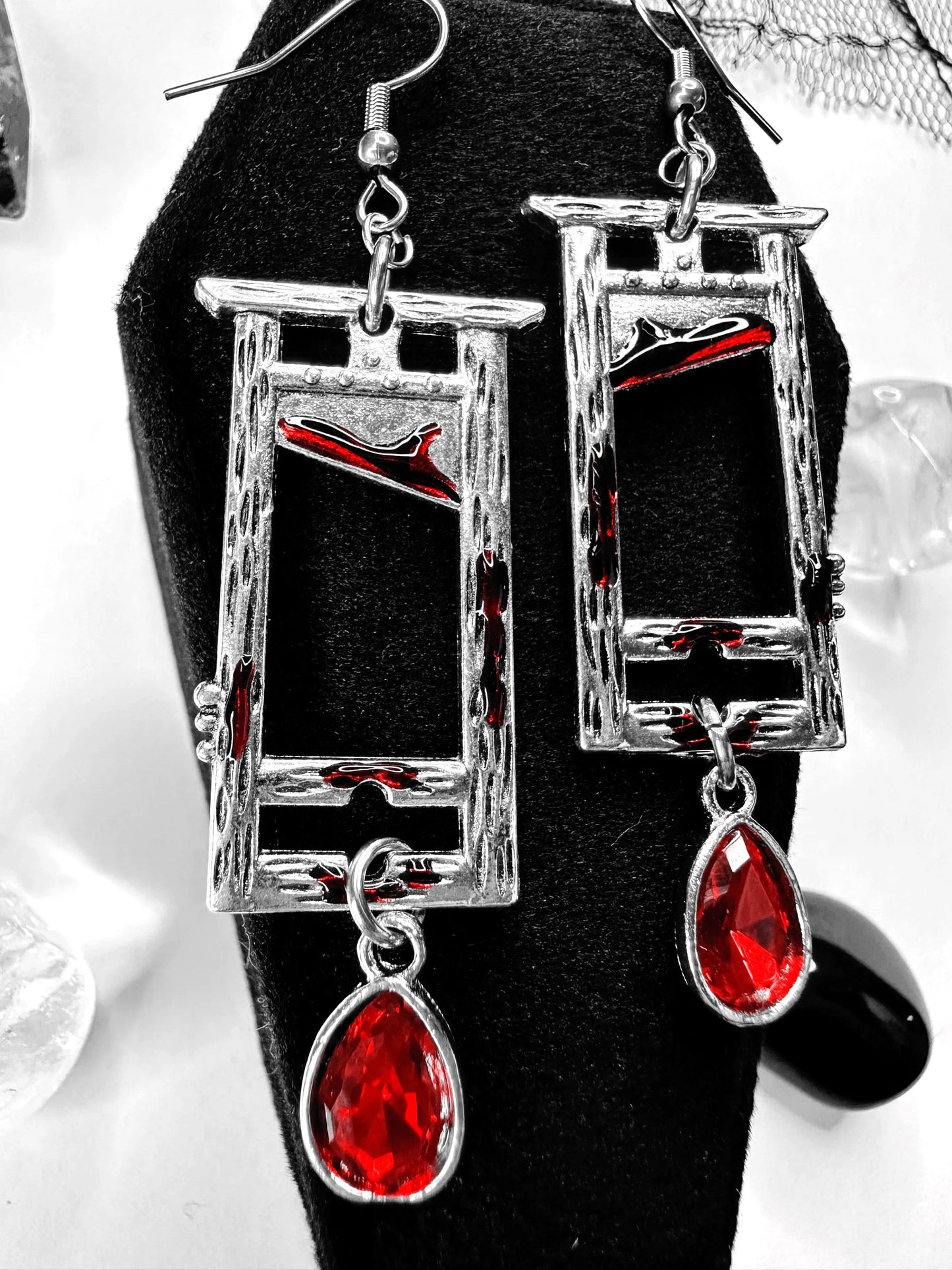 Bloody Guillotine Earrings