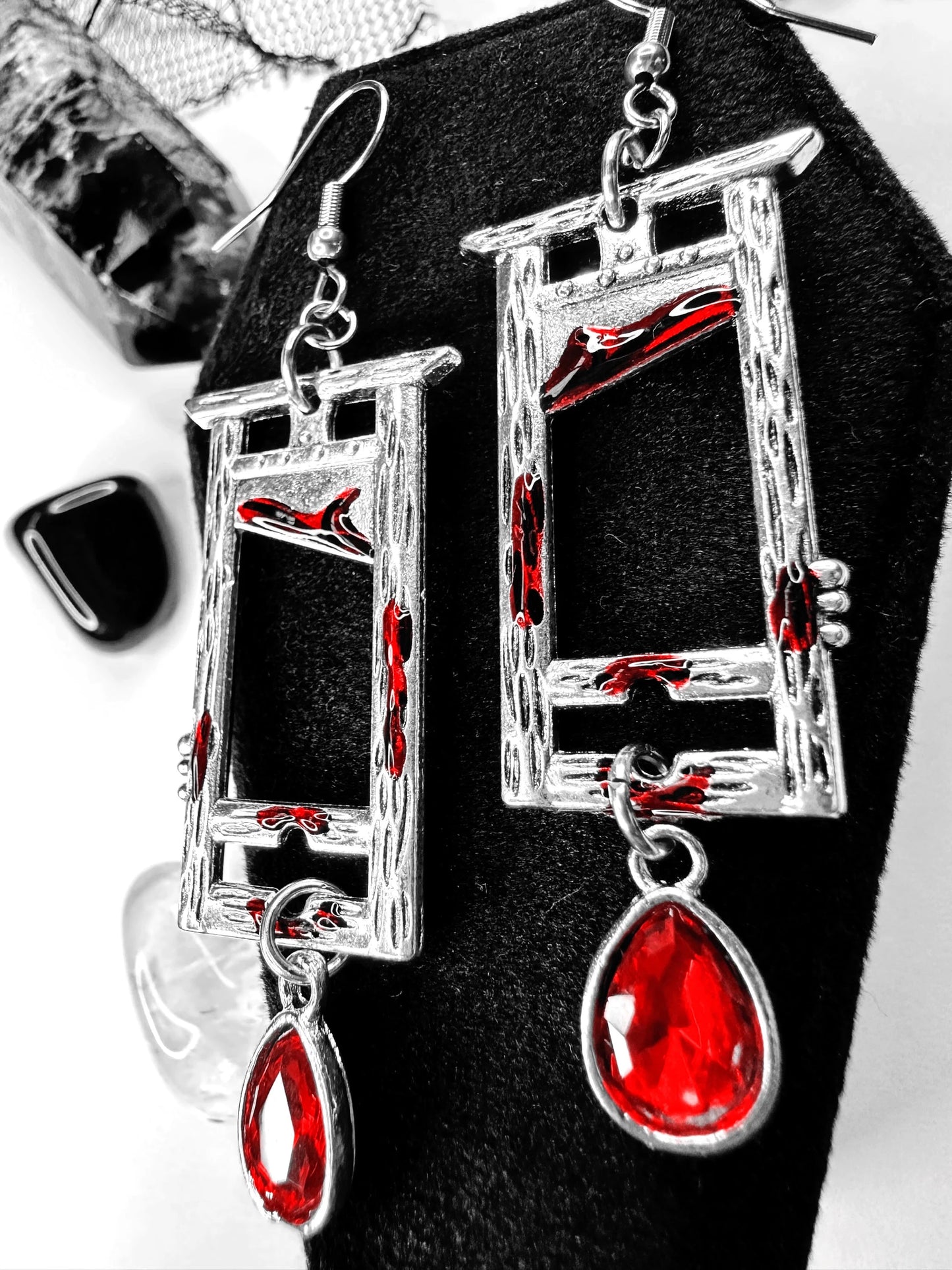 Bloody Guillotine Earrings