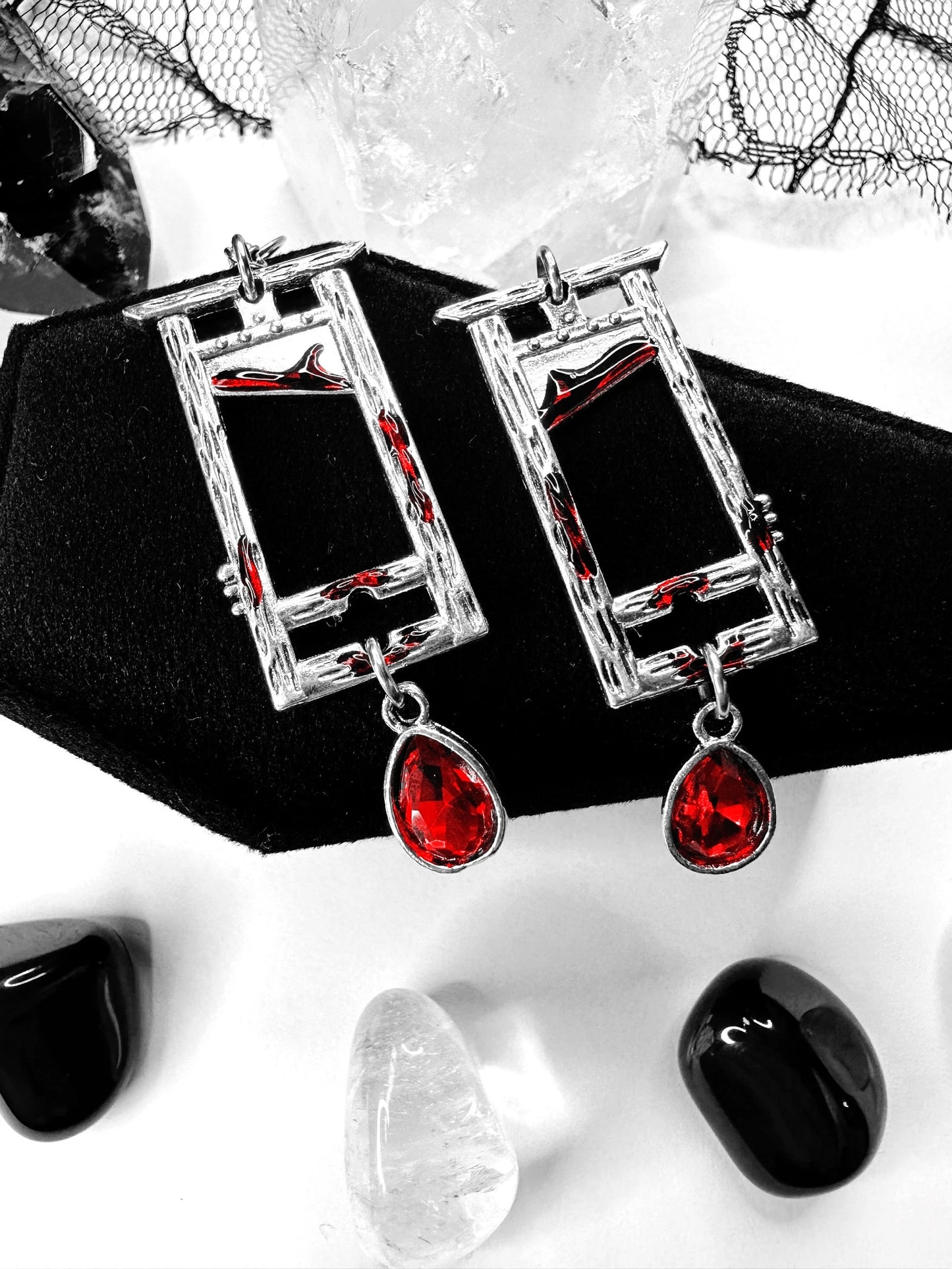 Bloody Guillotine Earrings