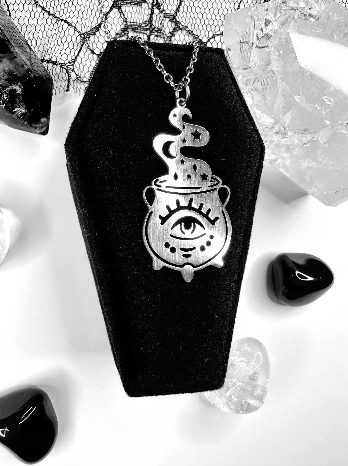 Stainless Steel Cauldron Necklace
