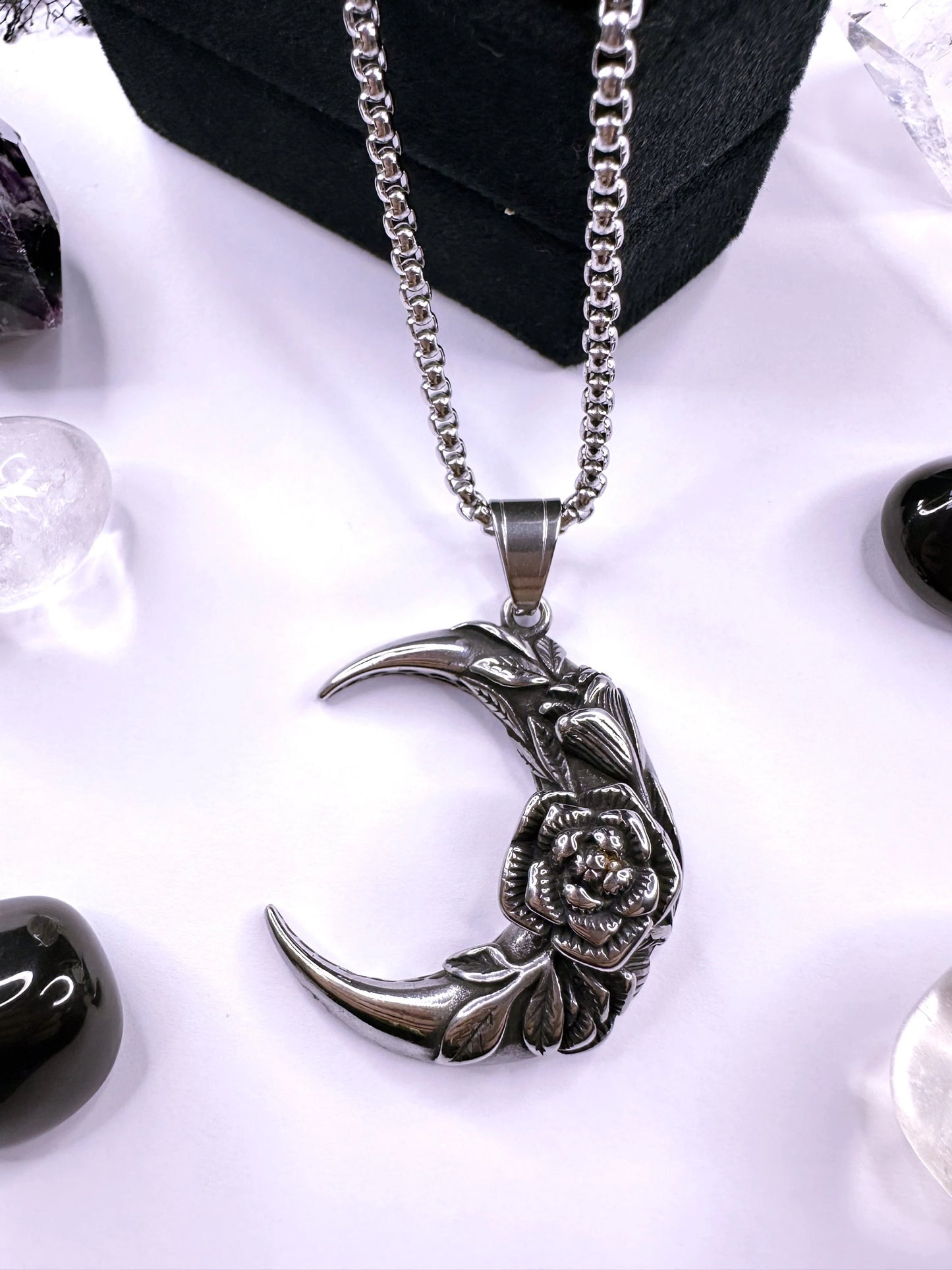 Stainless Steel Enchanted Moon Necklace