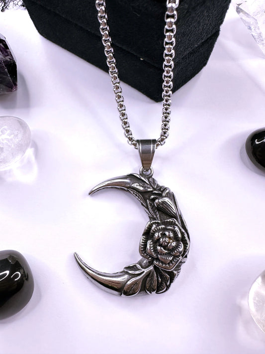 Stainless Steel Enchanted Moon Necklace