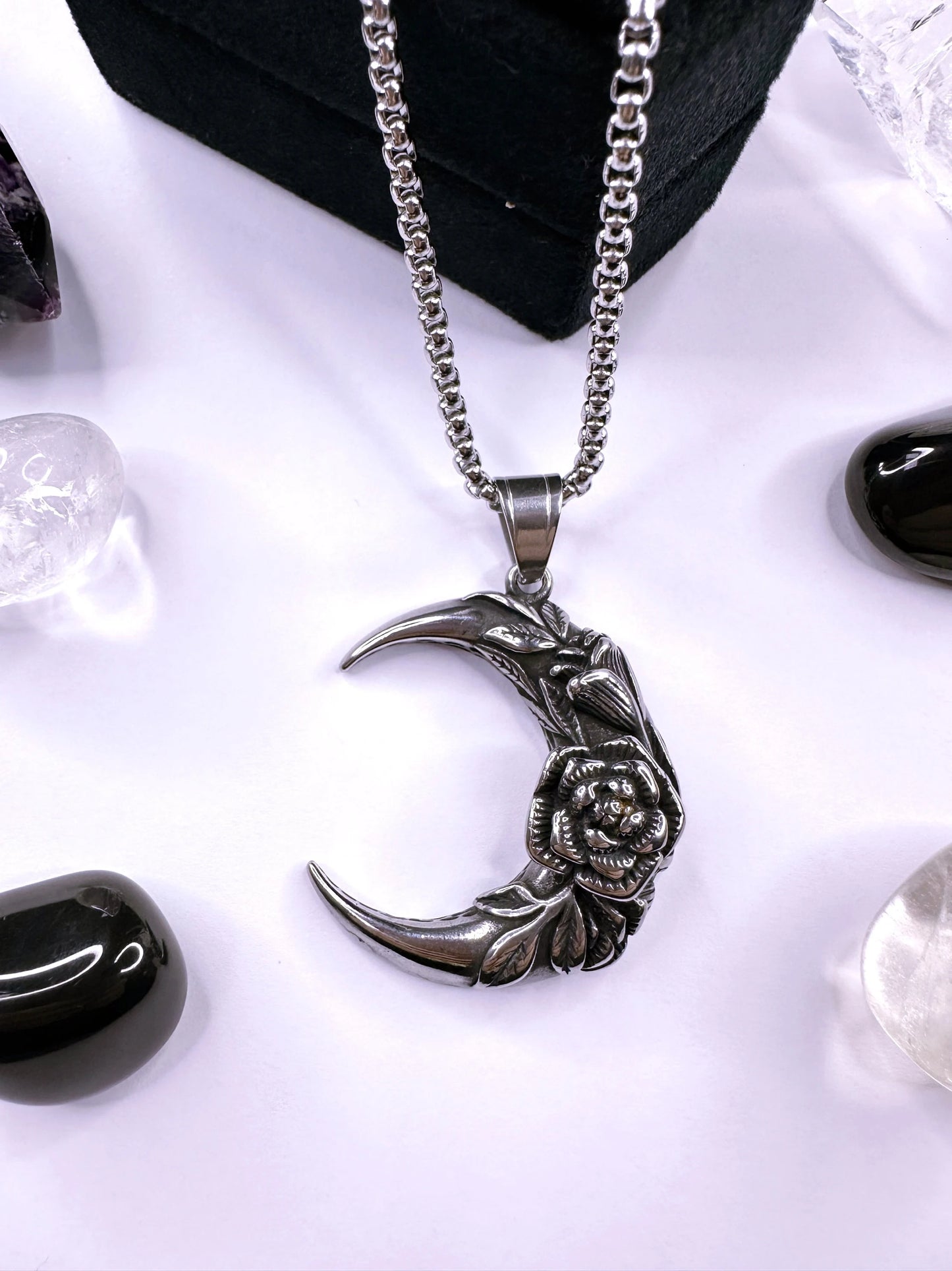 Stainless Steel Enchanted Moon Necklace