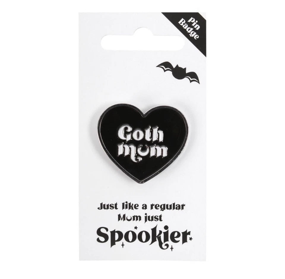 Goth Mum Pin Badge