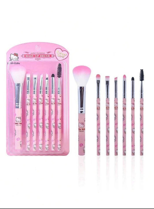 Hello Kitty 7 Piece Makeup Brushes