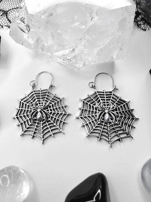 Morticia's Web Earrings