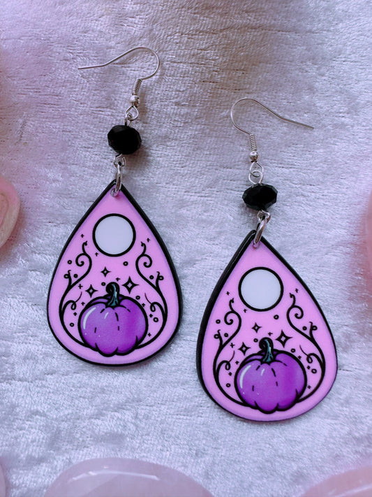 Pumpkin Planchette Earrings