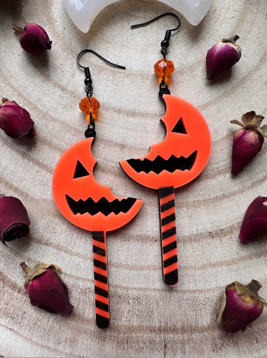 Pumpkin Lollipop Earrings