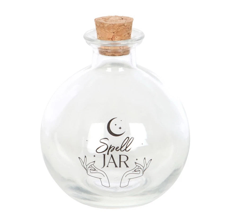 Glass Spell Jar With Recipe Booklet
