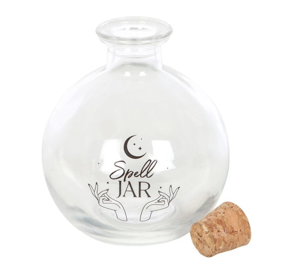 Glass Spell Jar With Recipe Booklet