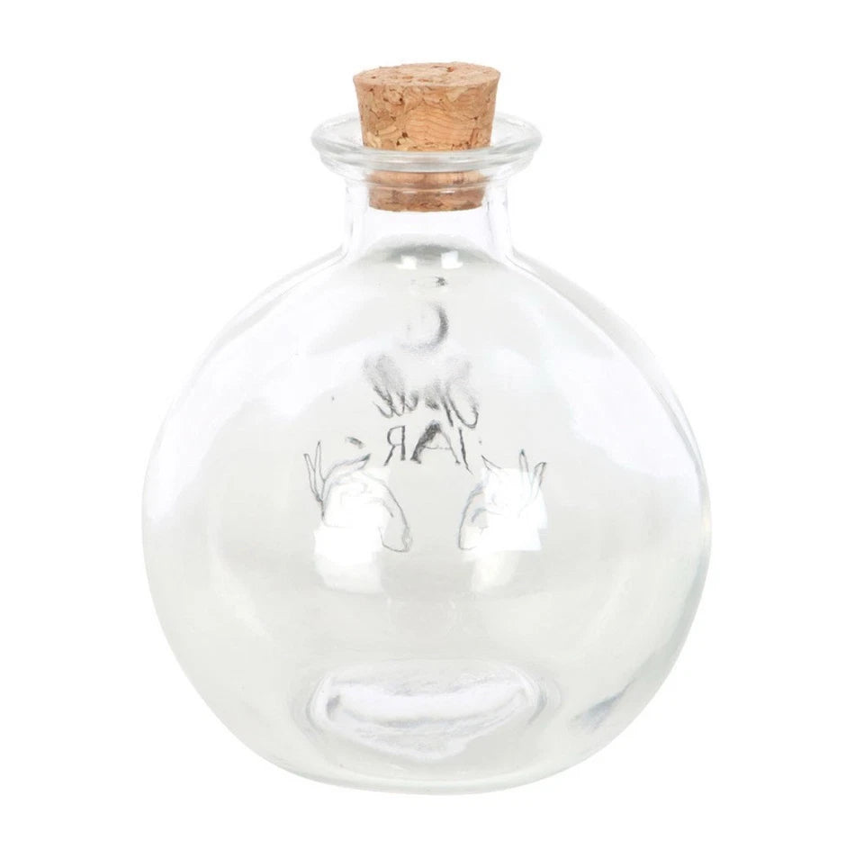 Glass Spell Jar With Recipe Booklet
