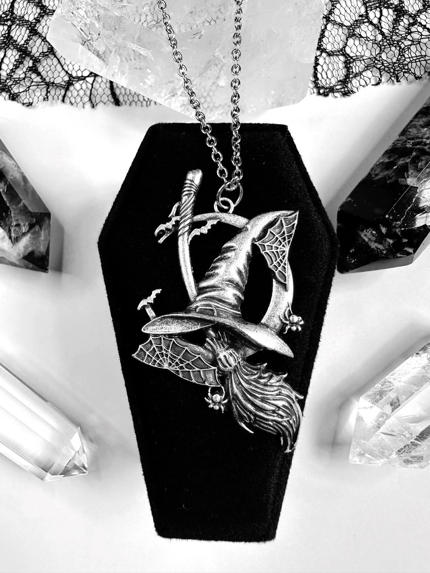 Spooky Witches Moon Necklace