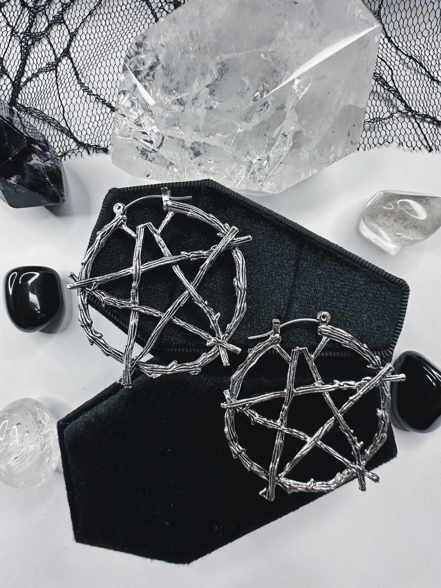 Witch Of The Woods Hoop Earrings