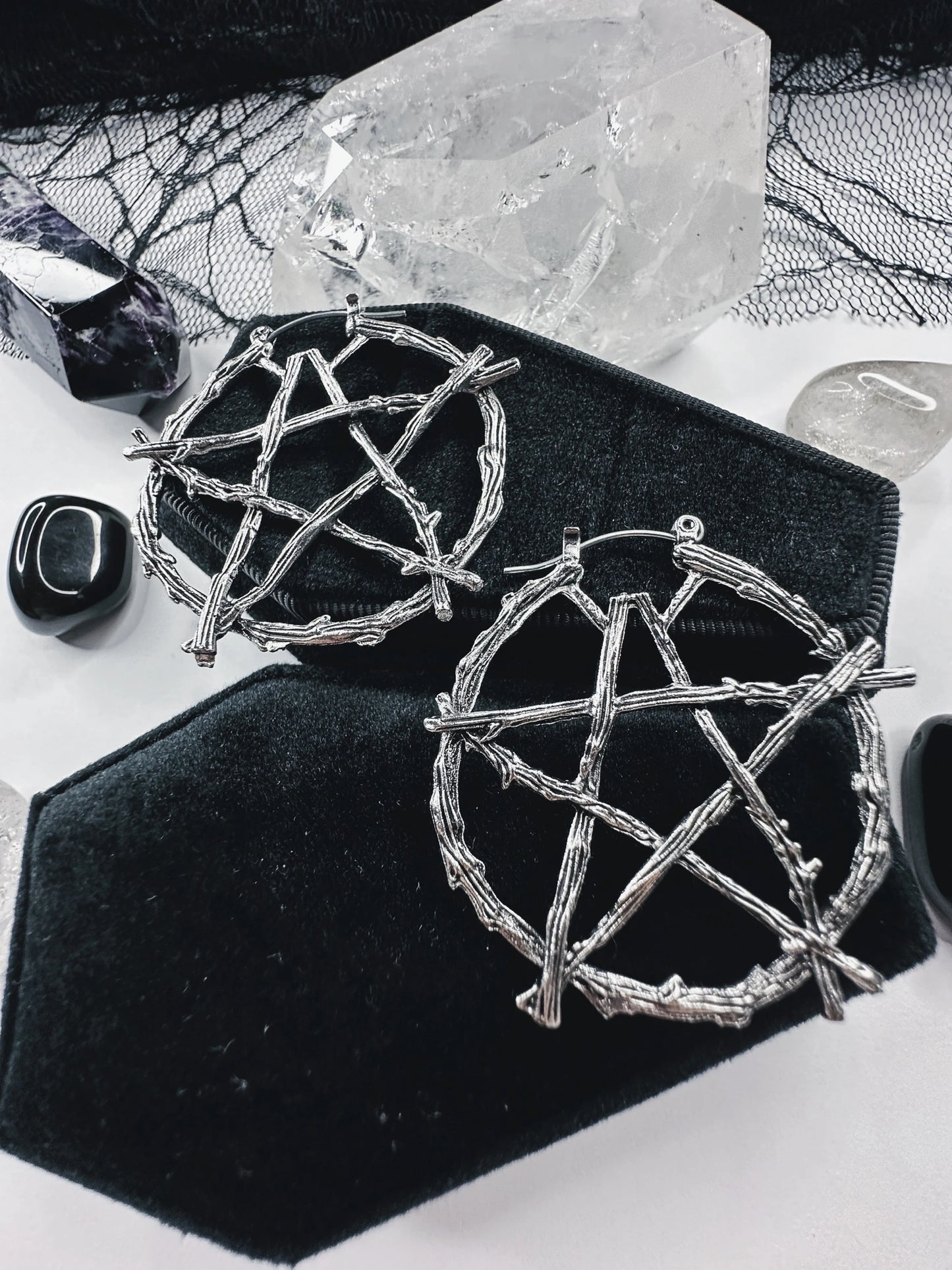 Witch Of The Woods Hoop Earrings