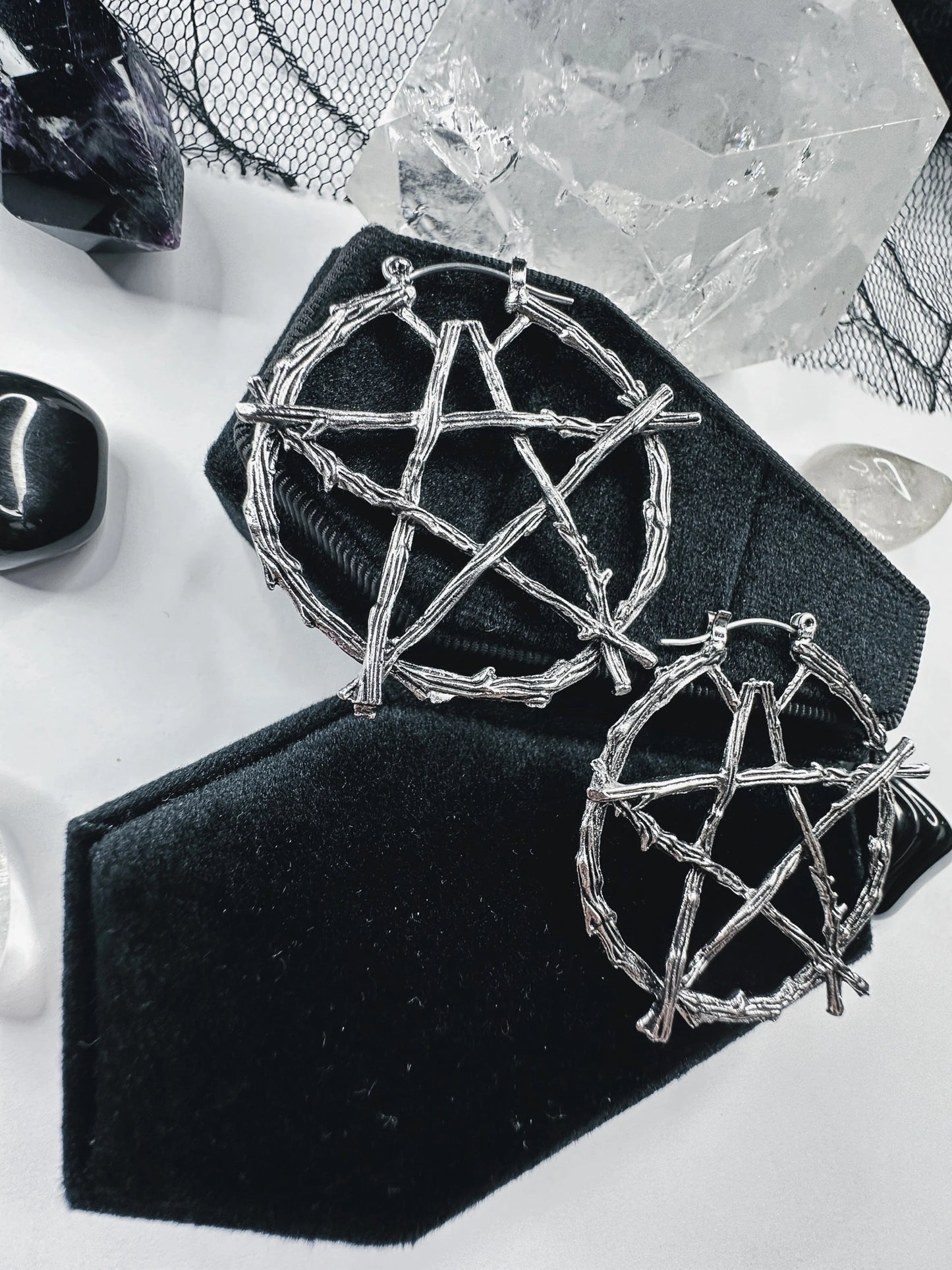Witch Of The Woods Hoop Earrings