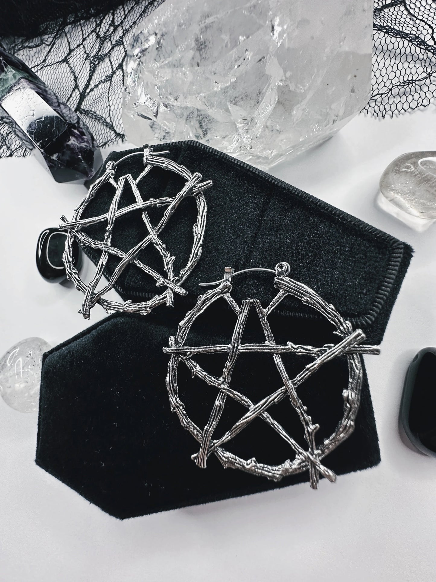 Witch Of The Woods Hoop Earrings