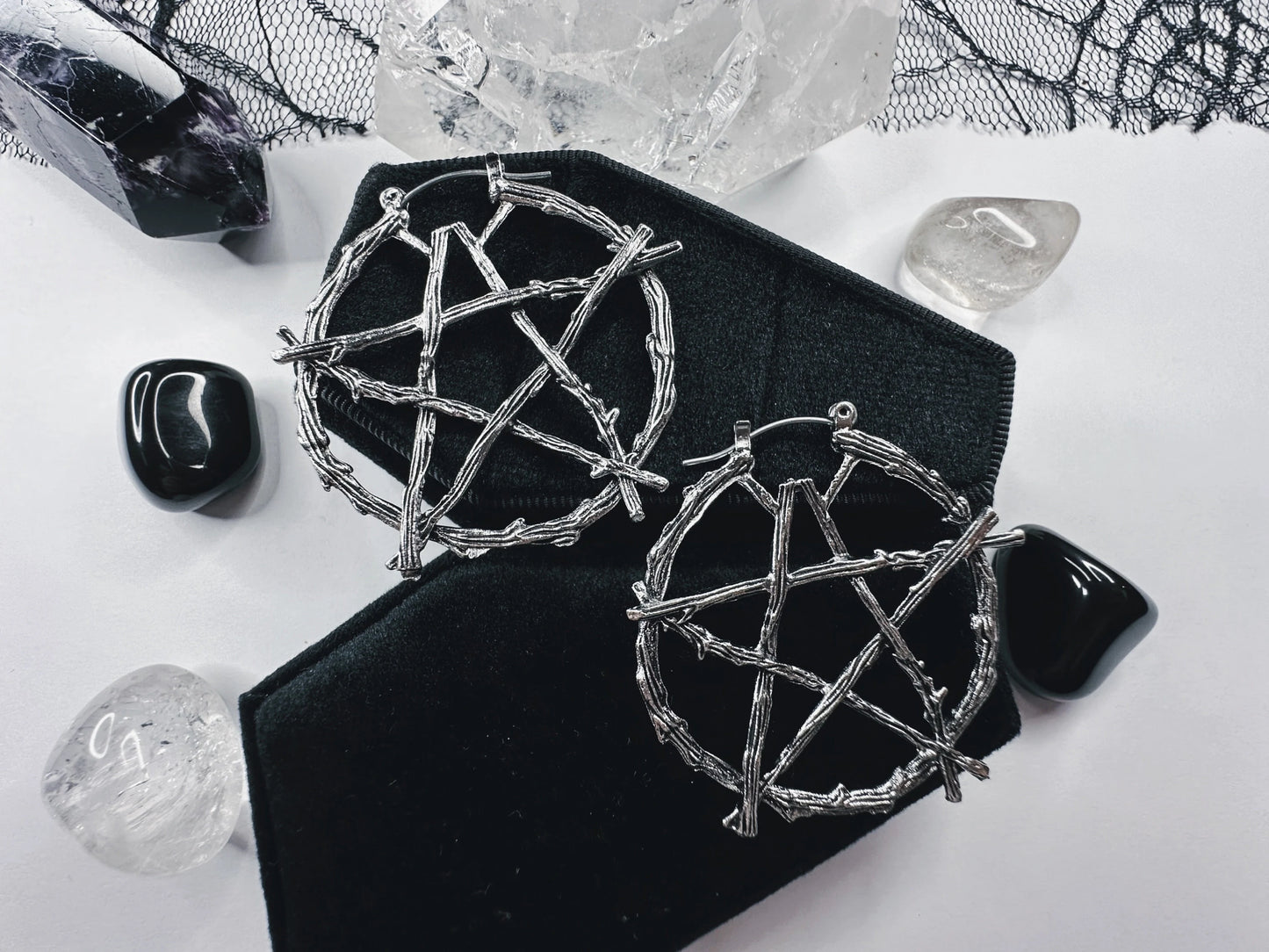 Witch Of The Woods Hoop Earrings